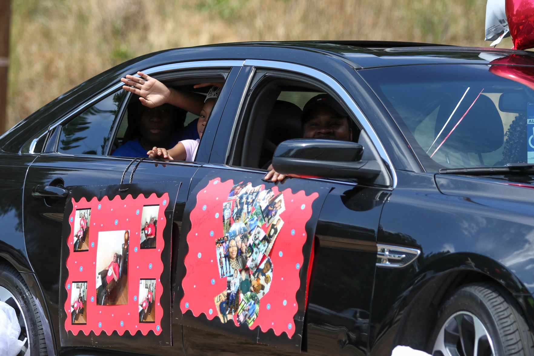 Car parade for Oak Park Nursing Home and Independent Living Community residents